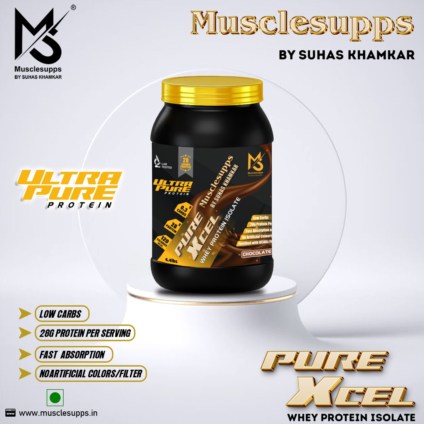 Musclesupps Pure Excel Whey Protein Isolate