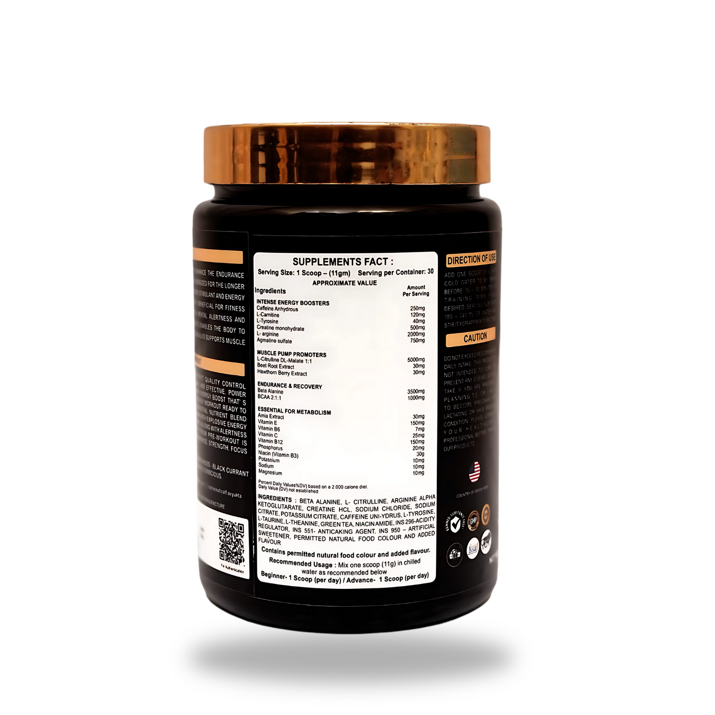 Musclesupps Pre-Workout - Maximum Energy Endurance