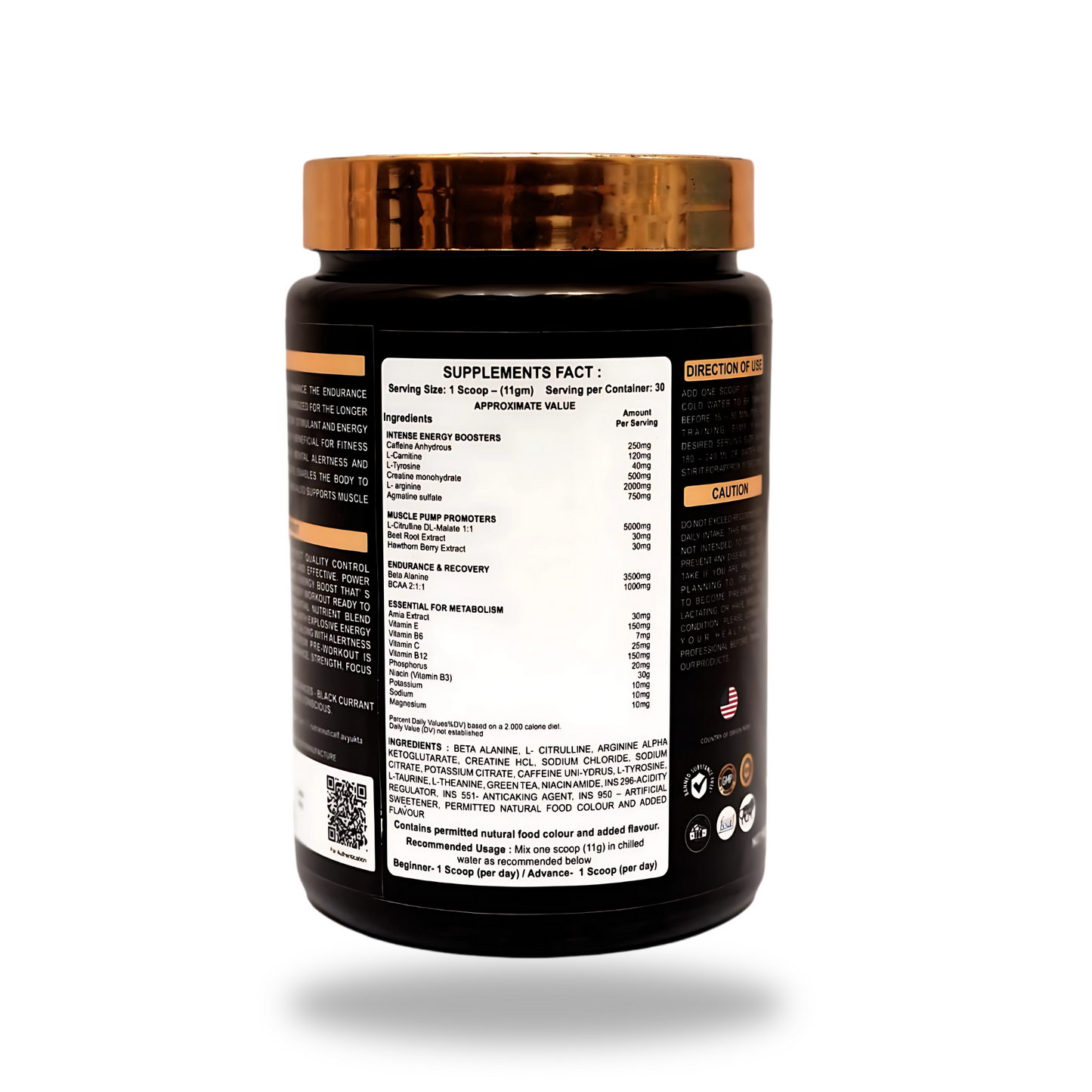 Musclesupps Pre-Workout - Maximum Energy Endurance