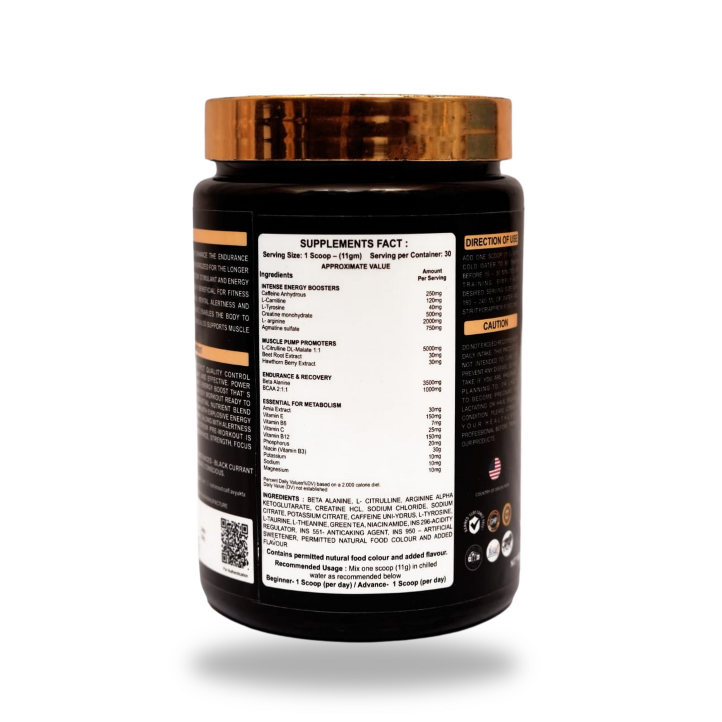 Musclesupps Pre-Workout - Maximum Energy Endurance
