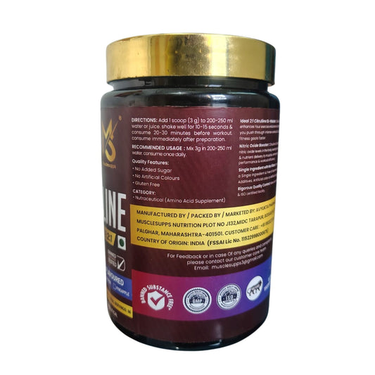 Musclesupps L- Citrulline DL- Malate 2:1|(200g)