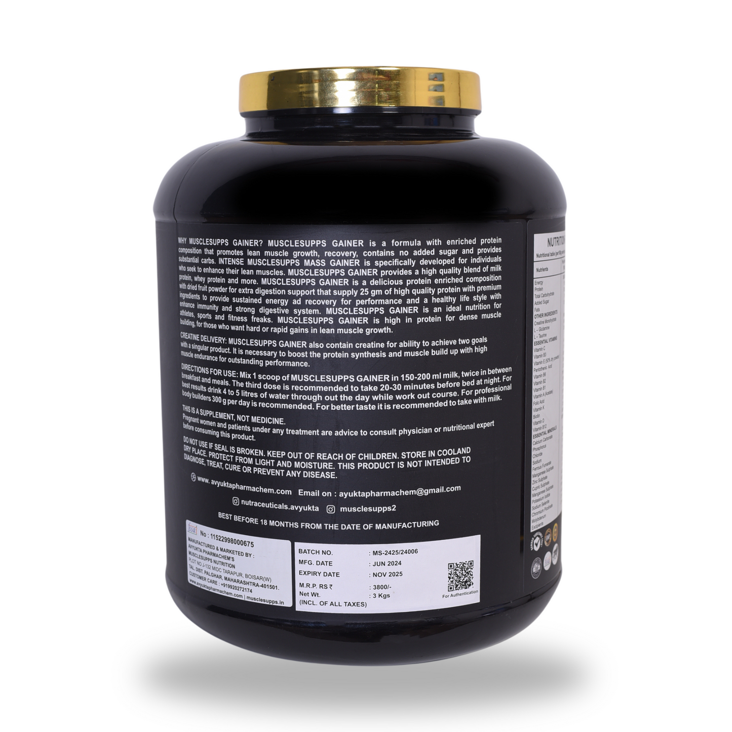 Musclesupps Mass Gainer - Power Up Your Gains