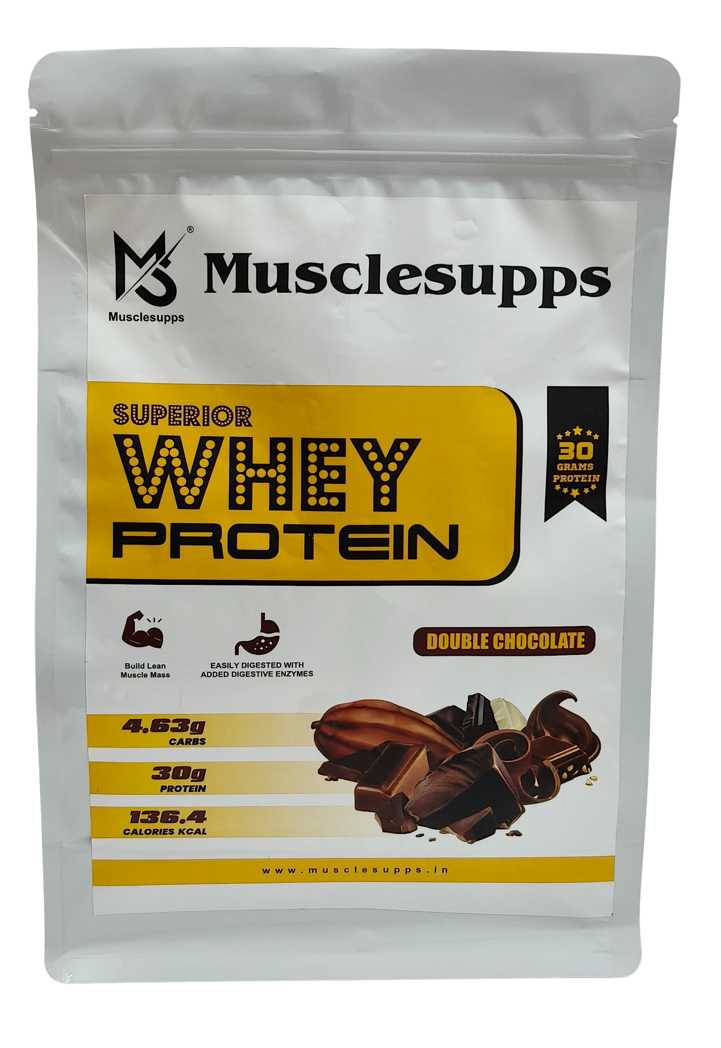 मसलसप्स व्हे प्रोटीन प्राइम - मांसपेशियों की वृद्धि और रिकवरी के लिए उच्च गुणवत्ता वाला प्रोटीन