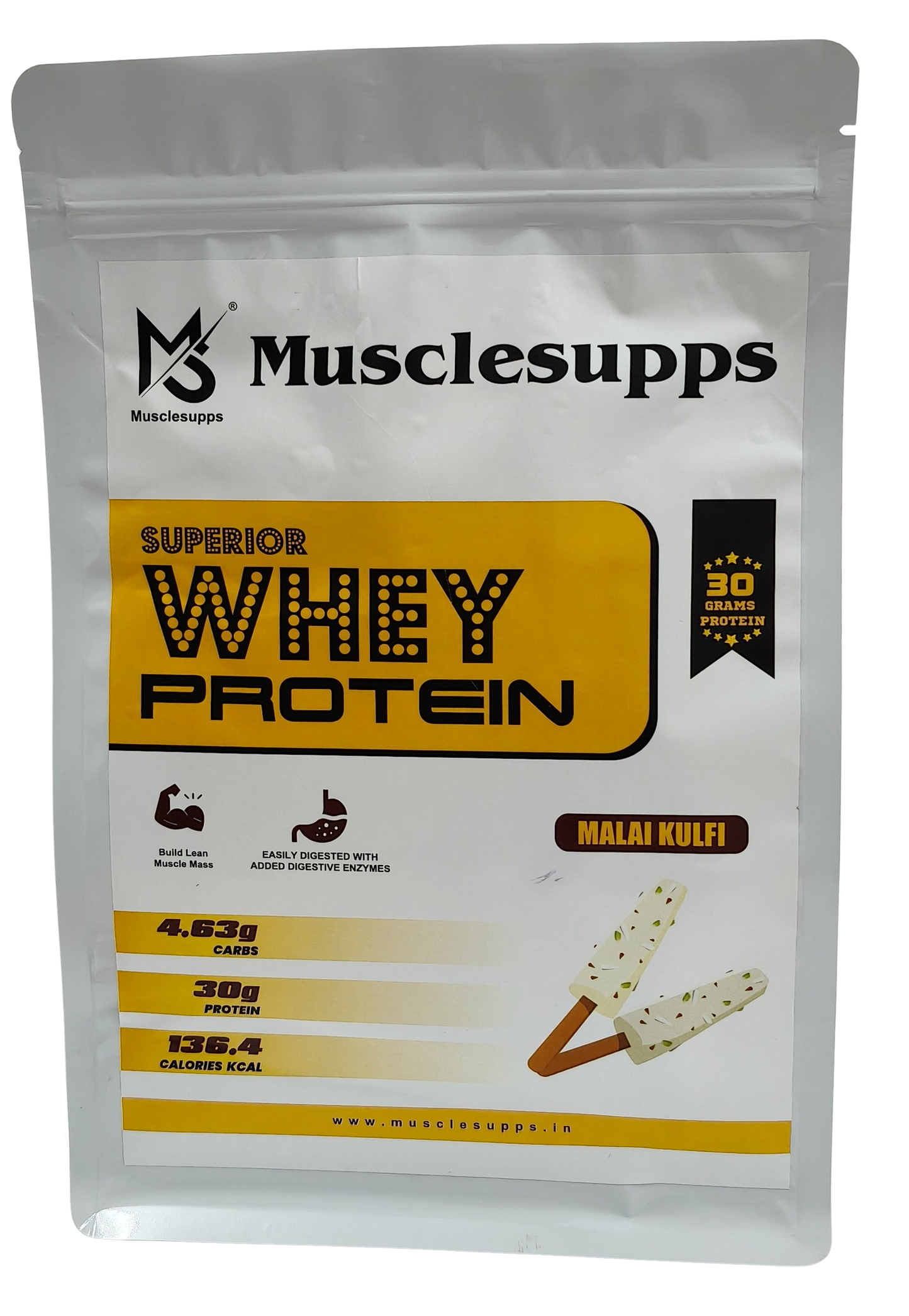 मसलसप्स व्हे प्रोटीन प्राइम - मांसपेशियों की वृद्धि और रिकवरी के लिए उच्च गुणवत्ता वाला प्रोटीन