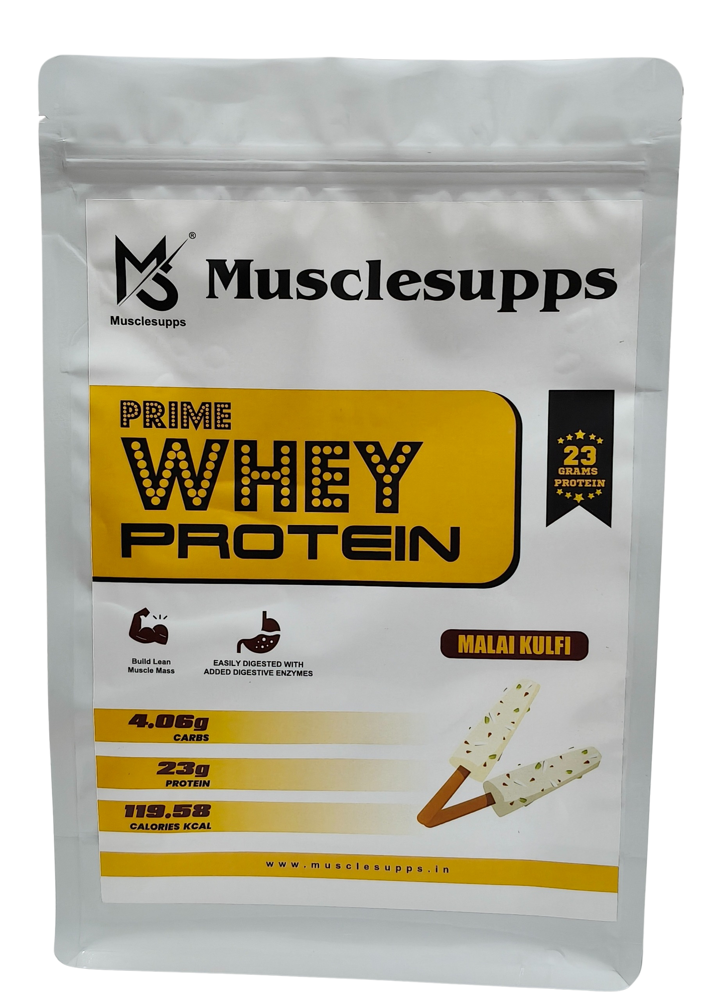 मसलसप्स व्हे प्रोटीन प्राइम - मांसपेशियों की वृद्धि और रिकवरी के लिए उच्च गुणवत्ता वाला प्रोटीन