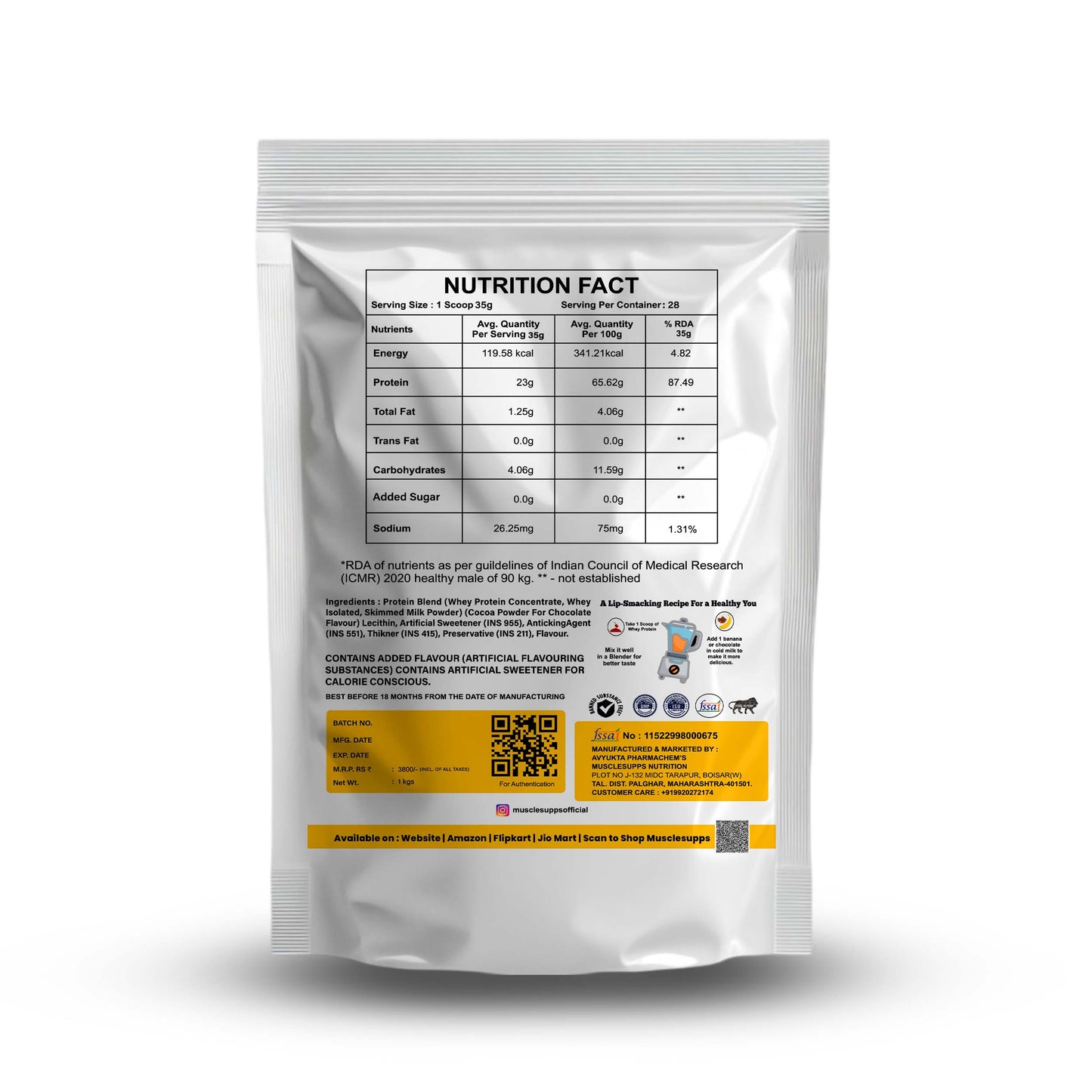 Musclesupps Whey Protein Prime – High-Quality Protein for Muscle Growth Recovery