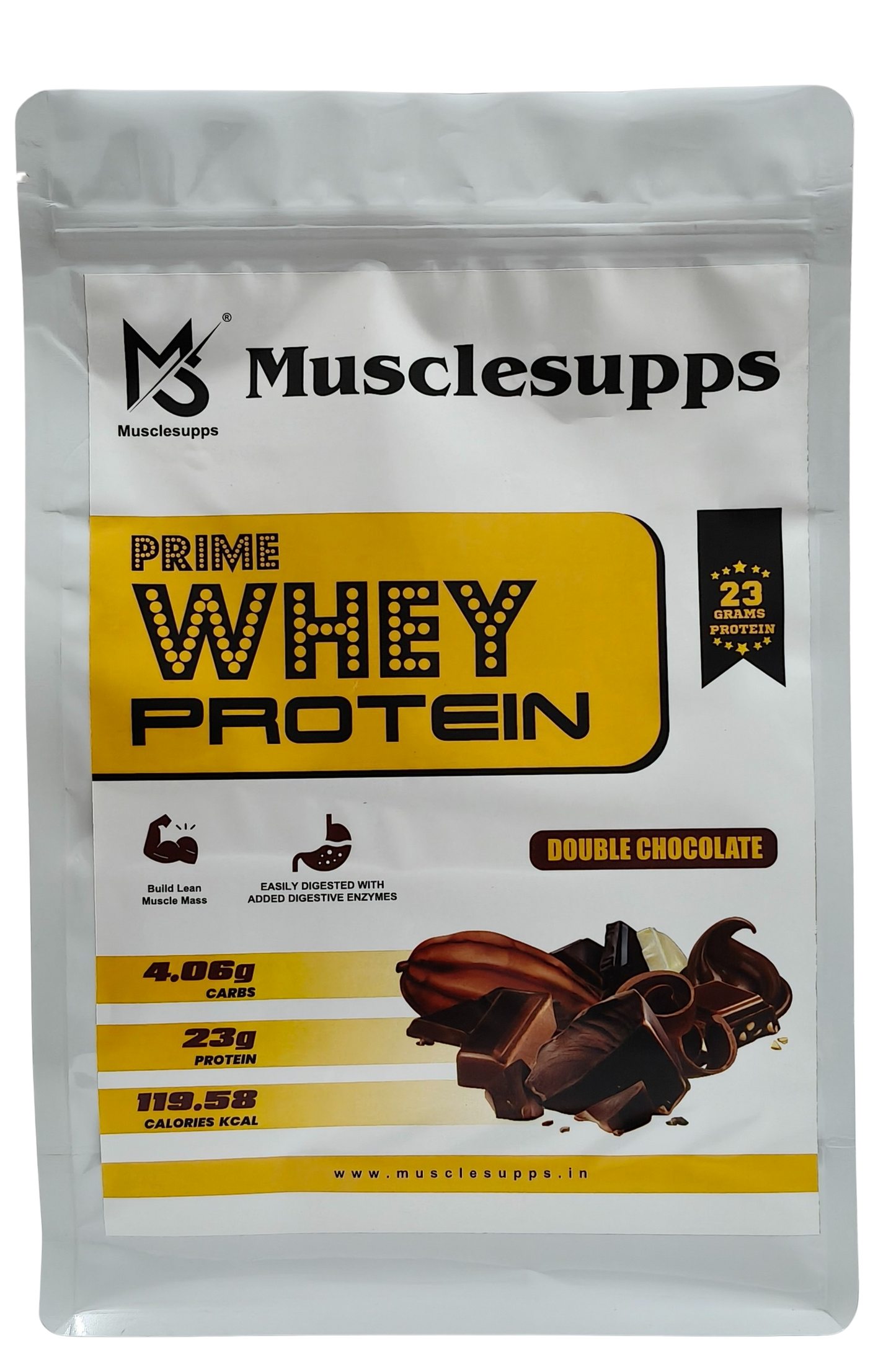 मसलसप्स व्हे प्रोटीन प्राइम - मांसपेशियों की वृद्धि और रिकवरी के लिए उच्च गुणवत्ता वाला प्रोटीन