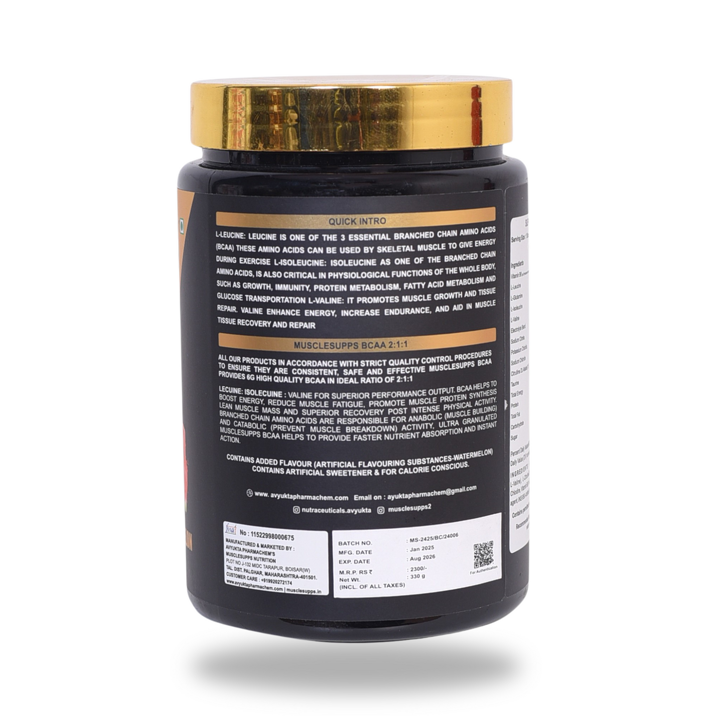 Musclesupps BCAA - Ultimate Muscle Recovery &amp; Performance