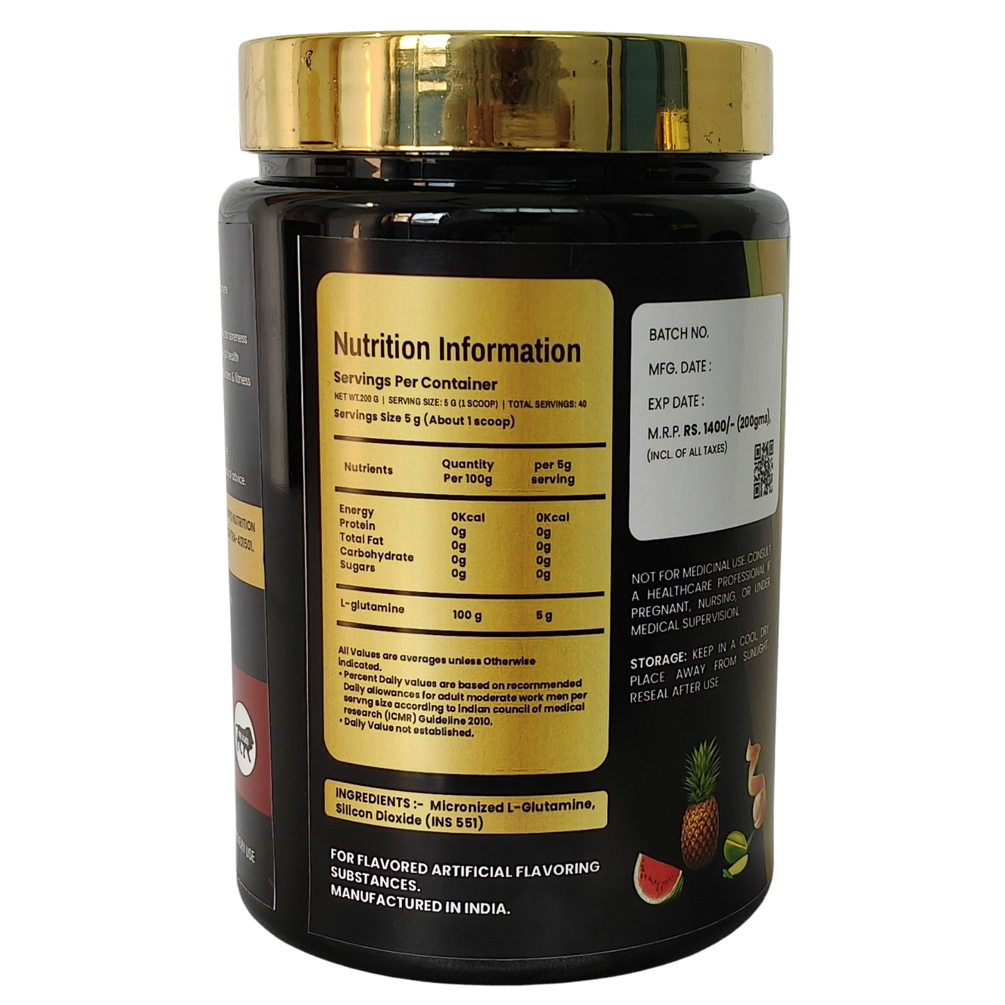 Musclesupps - Micronized L-Glutamine Powder (200g)