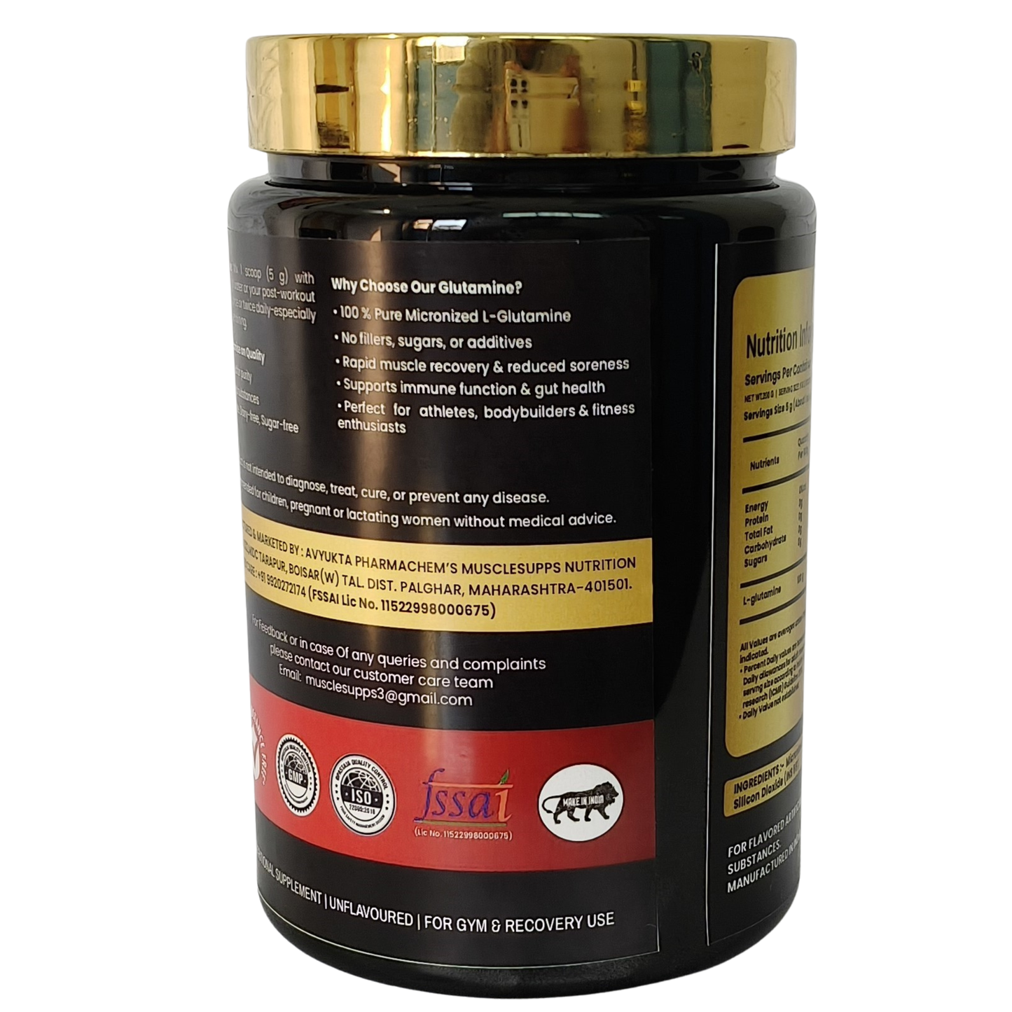 Musclesupps - Micronized L-Glutamine Powder (200g)