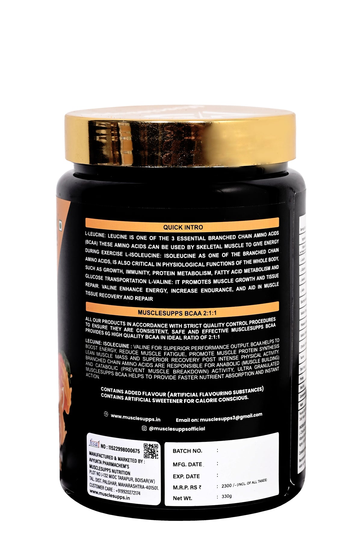 Musclesupps BCAA - Ultimate Muscle Recovery Performance